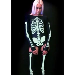 NWT Glowing Skeleton Costume